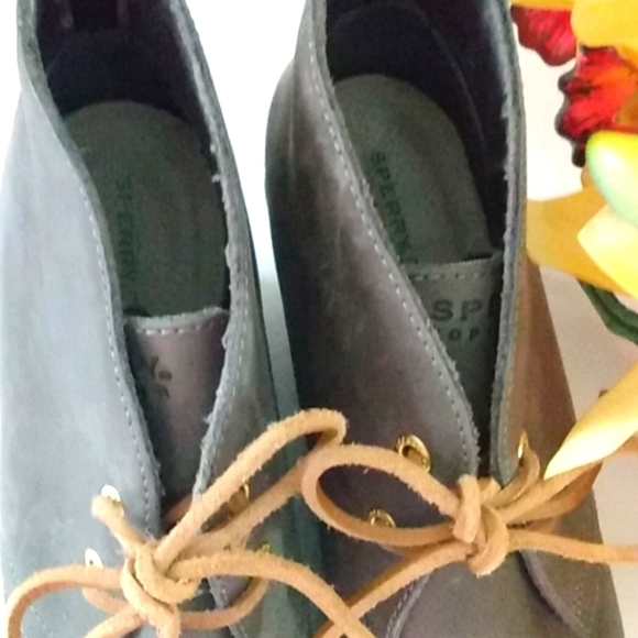 SPERRY TOP SIDER WEDGE HEEL ANKLE BOOTIES SIZE 9 NWOT - Picture 5 of 13